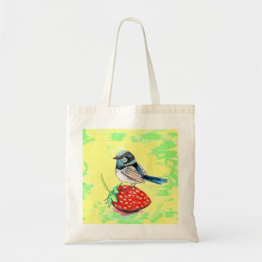 Fairy Wren schilderij Tote Bag (Voorkant)