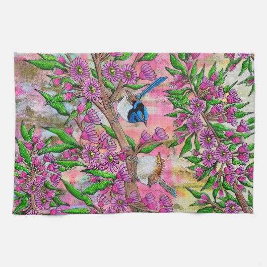 Fairy Wren Tea Towel Theedoek (Horizontaal)