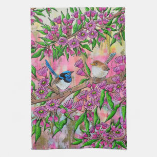 Fairy Wren Tea Towel Theedoek