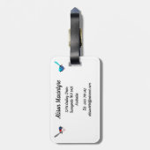 Fairy Wrens Bagagelabel (Achterkant verticaal)