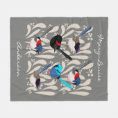 Fairy Wrens Fleece Deken (Voorkant (Horizontaal))