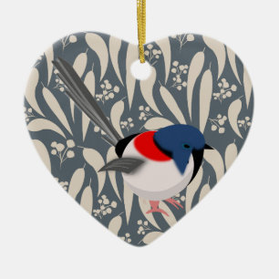 Fairy Wrens Keramisch Ornament