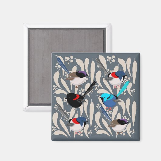 Fairy Wrens Magneet (Voorkant / Achterkant)