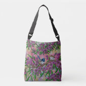 Fairy Wrens Messenger canvas tas (Voorkant)