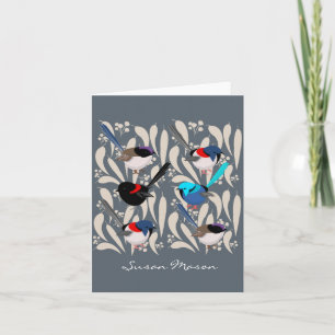 Fairy Wrens Notitiekaartje