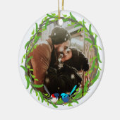 Fairy Wrens Photo Lijst Keramisch Ornament (Links)