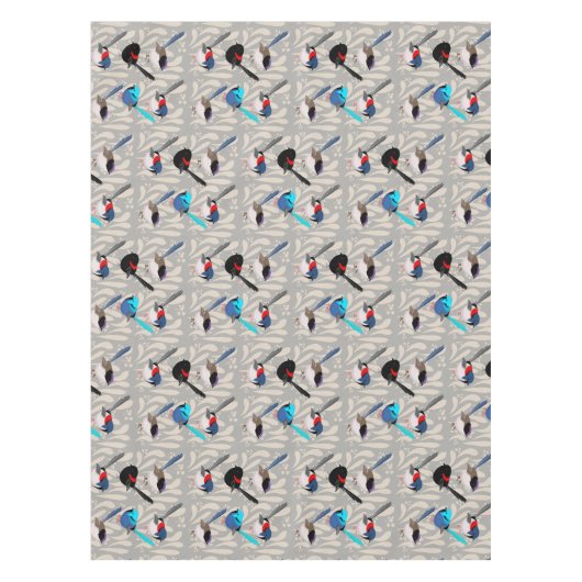 Fairy Wrens Tafelkleed (Voorkant)