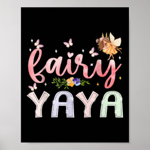 Fairy Yaya Magische Bloemen Verjaardag Meisje Spro Poster