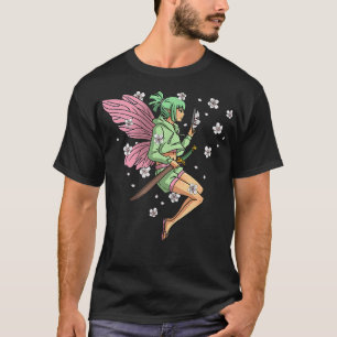 Fairycore Aesthetic Fairy Anime Girl Kitsune of Ma T-shirt