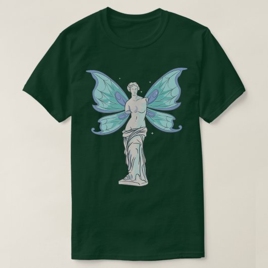 Fairycore Aesthetic Fairy Venus de Milo Statue Fae T-shirt (Design voorkant)