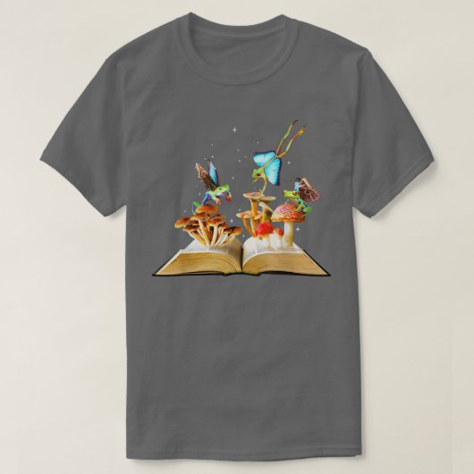 Fairycore Aesthetic Goblincore Fairy Frogs Butterf T-shirt (Design voorkant)