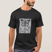 Fairycore Aesthetic Gothic Butterfly Skeleton Fair T-shirt (Voorkant)