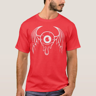 Fairycore Aesthetisch Fairy Eyeball Blood Drip Wei T-shirt