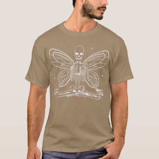 Fairycore Aesthetisch Fairy Skeleton Yoga Meditati T-shirt