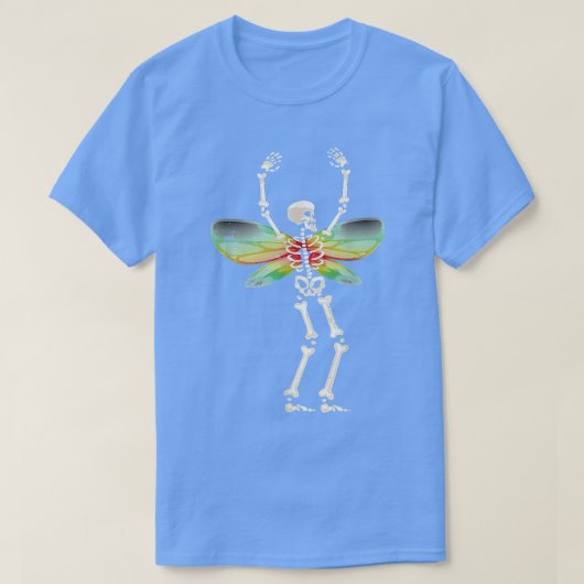 Fairycore Aesthetisch Skeleton Fairycore Grunge Go T-shirt (Design voorkant)