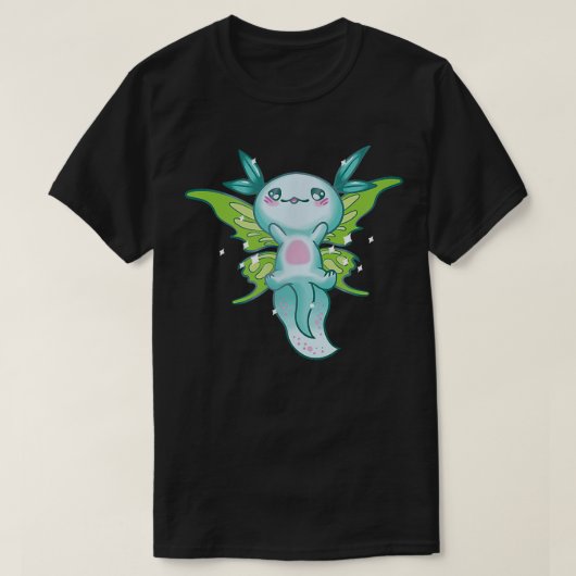 Fairycore Aesthetische Cute kawaii Fairy Axolotl F T-shirt (Design voorkant)