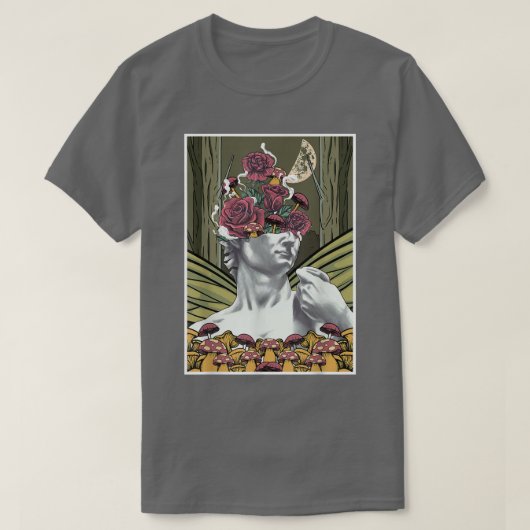 Fairycore Aesthetische David van Michelangelo Roze T-shirt (Design voorkant)