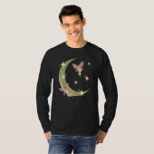 Fairycore Aesthetische Fairy Core Grunge Crescent  T-shirt (Voorkant volledig)
