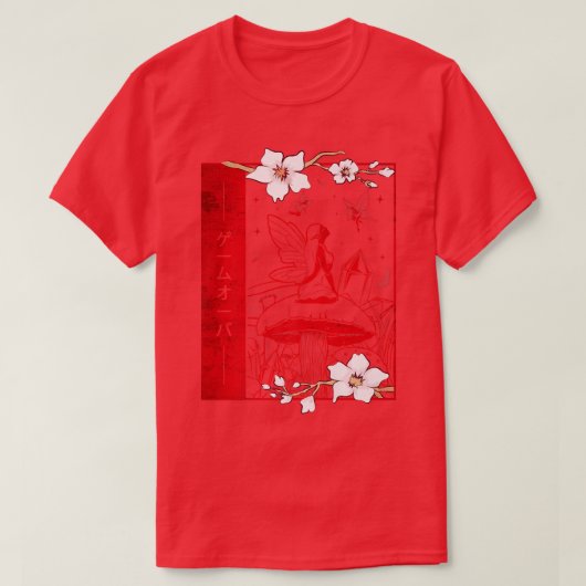 Fairycore Aesthetische Fairy Core Grunge Game Over T-shirt (Design voorkant)