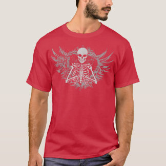 Fairycore Aesthetische Gothic Faiy Wings Skeleton T-shirt