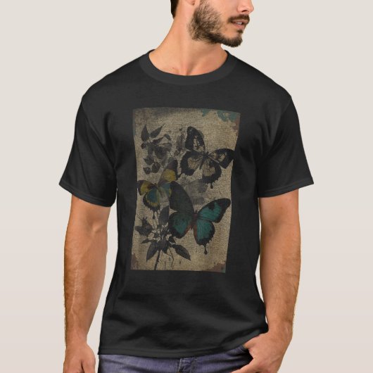Fairycore Aesthetische Gothic met kattescore T-shirt (Voorkant)