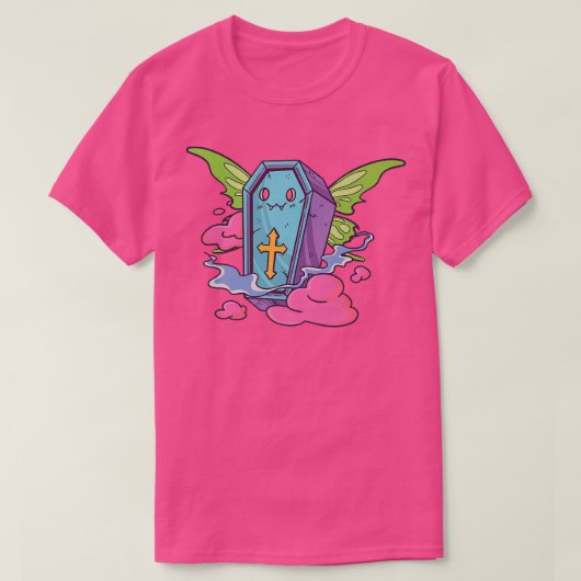 Fairycore Aesthetische Kawaii Fairy Coffin Bat Pas T-shirt (Design voorkant)