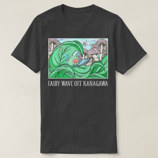 Fairycore Aesthetische Kawaii Kikker Fairy Wave Of T-shirt (Design voorkant)