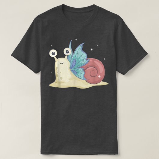 Fairycore Aesthetische Stapelslak Slug Faecore T-shirt (Design voorkant)