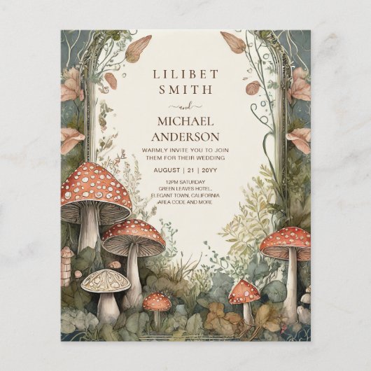 FAIRYCORE BRUILOFT  Natuur Loving Fairytale Flyer (Voorkant)