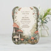 FAIRYCORE BRUILOFT  Natuur Loving Fairytale Kaart (Staand voorkant)