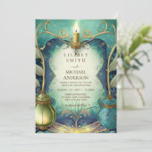 FAIRYCORE BRUILOFT UITNODIGINGEN STORYBOOK FAIRYTA (Staand voorkant)