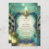 FAIRYCORE BRUILOFT UITNODIGINGEN STORYBOOK FAIRYTA (Voorkant / Achterkant)