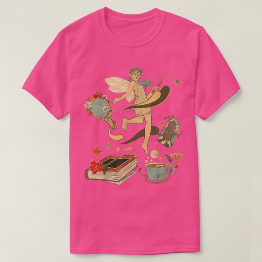Fairycore Crystal Fairy Grunge Magic Witchy Dingen T-shirt (Design voorkant)