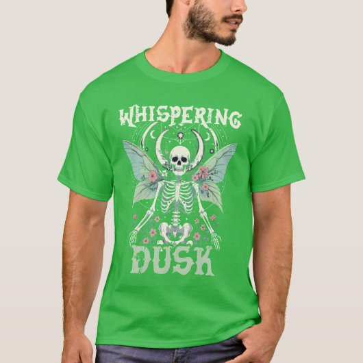 Fairycore Donkere Fee Fluisterende Schemering vrie T-shirt (Voorkant)
