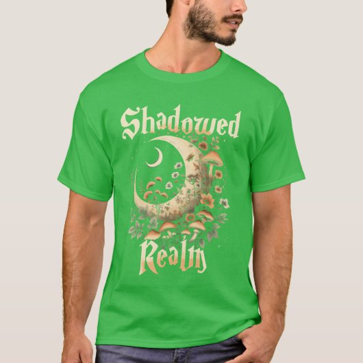 Fairycore Donkere Fee Gotische Kunst Overschaduwde T-shirt (Voorkant)