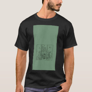 Fairycore-esthetisch kapsel op een paddenstoeltje t-shirt
