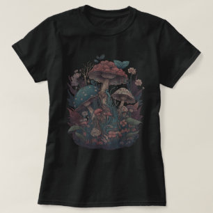 Fairycore Esthetische Cottagecore Gothic Mushroom T-shirt