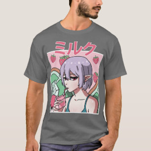 Fairycore esthetische fee die Japanse aardbei drin T-shirt