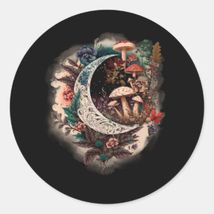 Fairycore Esthetische Goblincore en donkere cottag Ronde Sticker