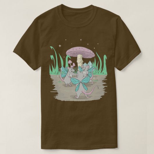 Fairycore esthetische kransdanserende ratten en ee t-shirt (Design voorkant)