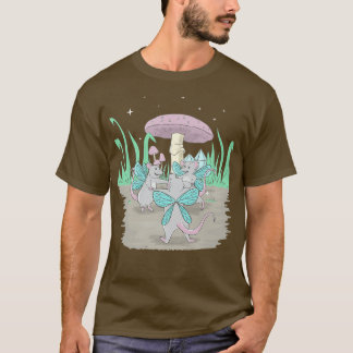 Fairycore esthetische kransdanserende ratten en ee t-shirt