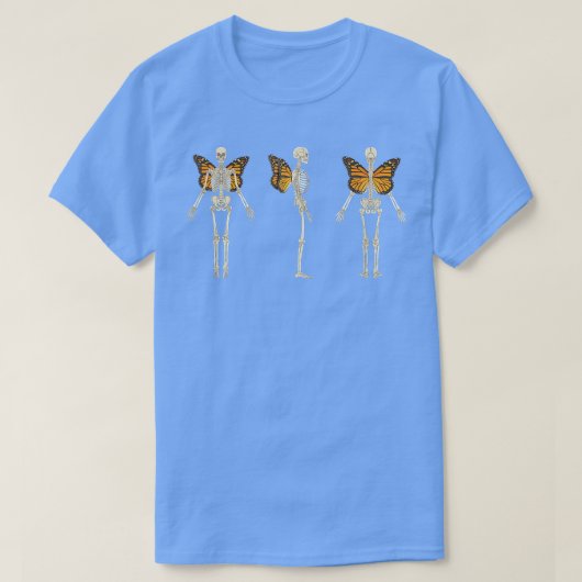 Fairycore Faecore Fairy Grunge Skeleton Monarch Bu T-shirt (Design voorkant)