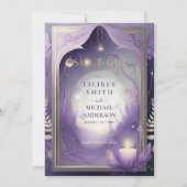 Fairycore Fairytale Save the Date Enchanted Fores Kaart (Voorkant)