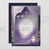 Fairycore Fairytale Save the Date Enchanted Fores Kaart (Voorkant / Achterkant)