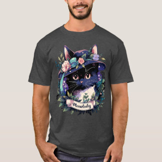 Fairycore Kat Gifts Meisjes Vrouwen Meowlady Kat T-shirt