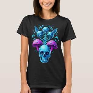 Fairycore Mushroom Skulae Aesthetische Vaporgolf d T-shirt