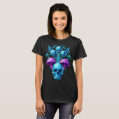 Fairycore Mushroom Skulae Aesthetische Vaporgolf d T-shirt (Voorkant volledig)