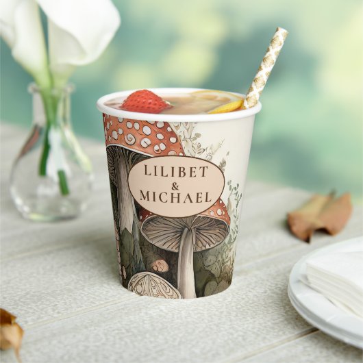 FAIRYCORE Mushrooms Goblincore Custom Party Papieren Bekers (Insitu)