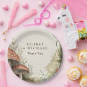 FAIRYCORE Mushrooms Goblincore Custom Party Papieren Bordje (Feest)