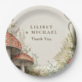 FAIRYCORE Mushrooms Goblincore Custom Party Papieren Bordje (Voorkant)